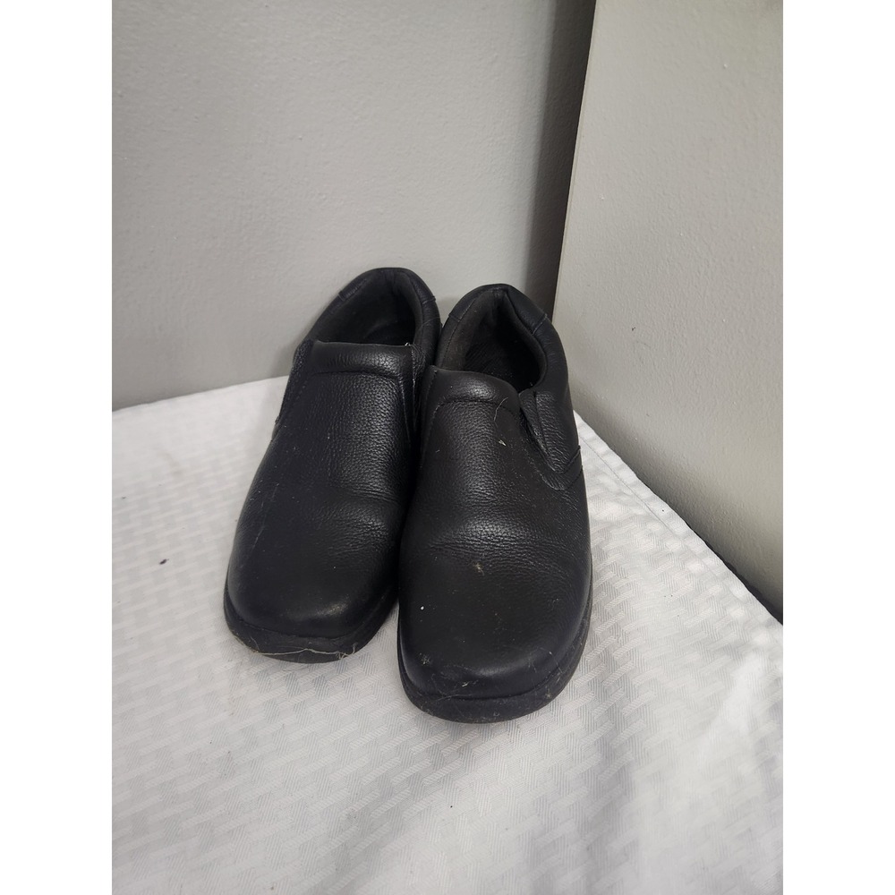 Tredsafe Women Black Slip On Work Shoes Clogs Slip Resistant Service 8W